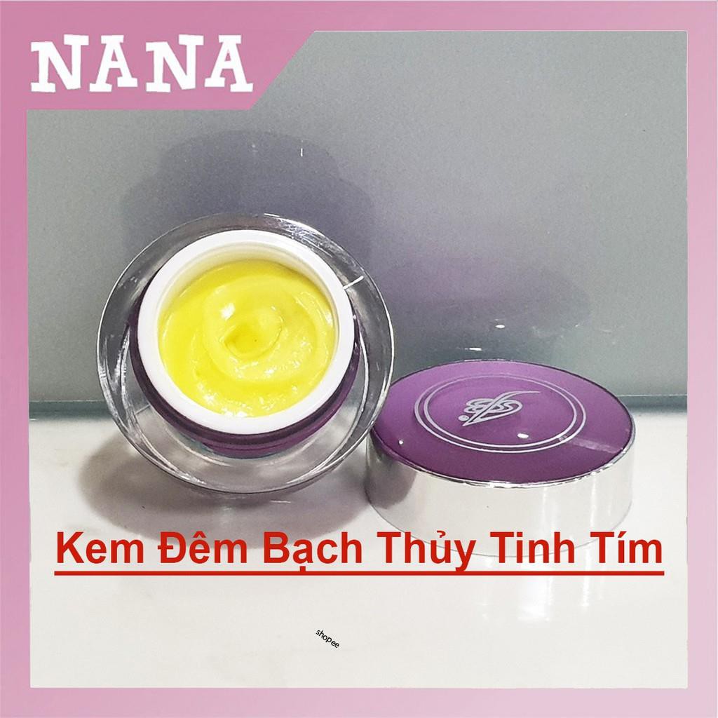 Kem Bạch Thủy Tinh tím ban đêm, mỹ phẩm mờ nám tàn nhang tái tạo lại da, mỹ phẩm Bạch Thủy Tinh Shui Jing Bai