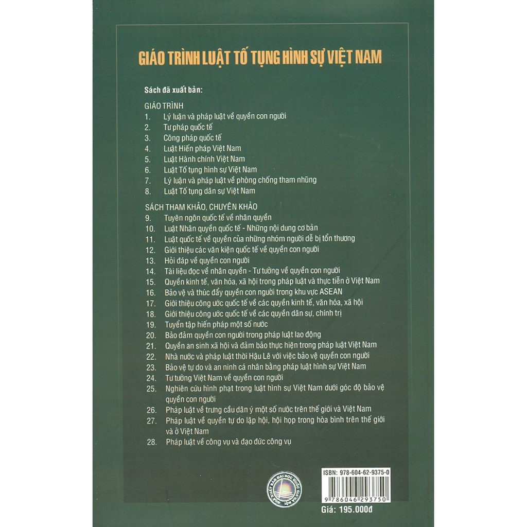 Sách - Giáo Trình Luật Tố Tụng Hình Sự Việt Nam