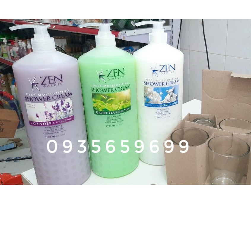 Sữa tắm Zen siêu to khổng lồ 2100ml [CHÍNH HÃNG]Nhập khẩu từ Malaysia (đủ hương)
