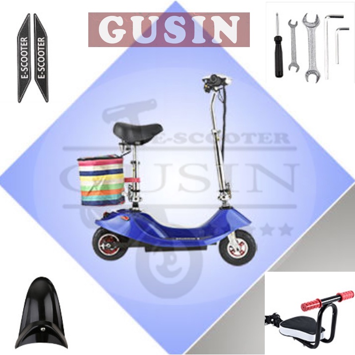 Xe điện mini E-Scooter Gusin chạy bằng xích cao su