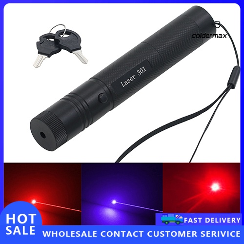 COLD ＊ Powerful Military Red Purple Laser Pointer Pen 5mW Burning Lazer Visible Beam