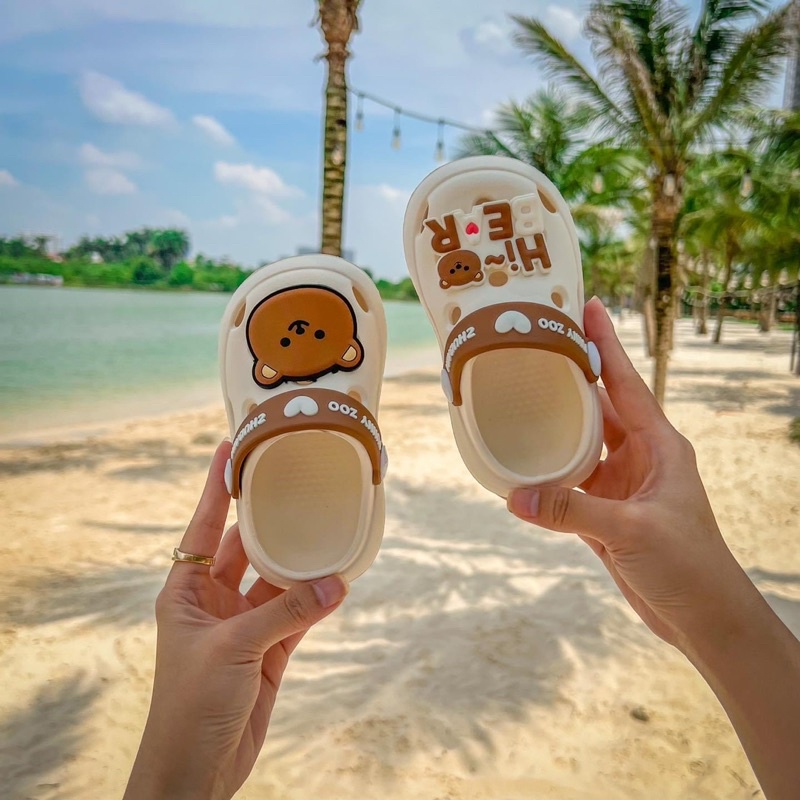Dép cho bé gái bé trai siêu nhẹ phù hợp cho bé từ 1 đến 5 tuổi  đế mềm chống trơn trượt
