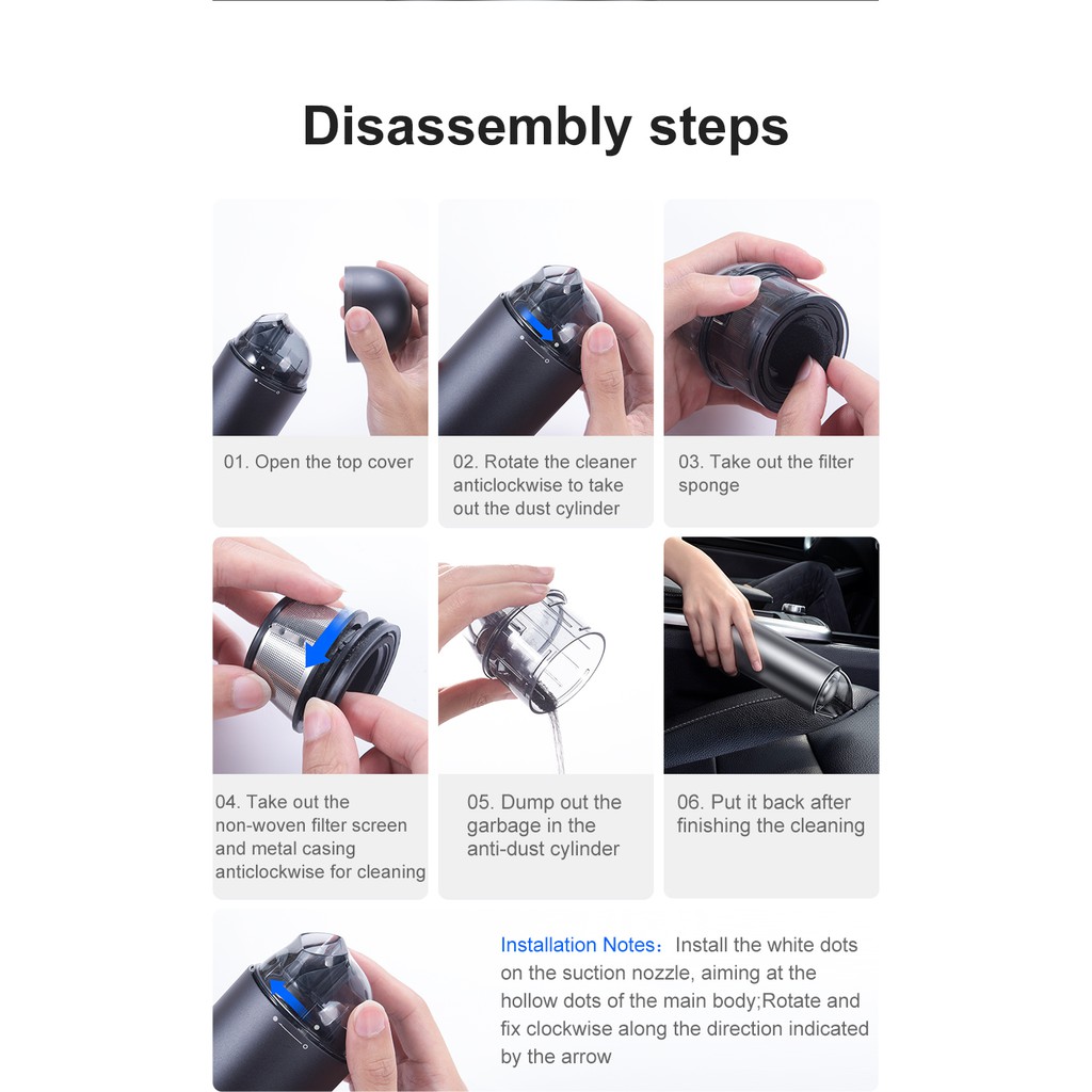 [ KHÔNG DÂY ] Máy hút bụi cầm tay Mini siêu nhỏ gọn hút khỏe - Baseus Capsule Cordless Vacuum Cleaner | BigBuy360 - bigbuy360.vn