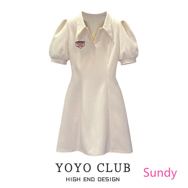 Đầm Polo Plus Size Tay Phồng Thời Trang Mùa Hè Cho Nữ