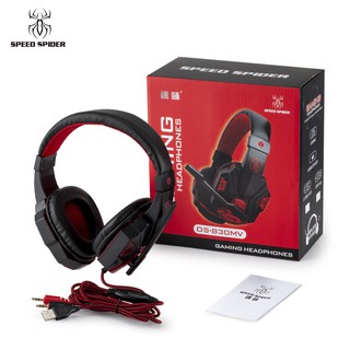 Tai nghe chơi game hoặc học trực tuyến, tai nghe có mic đàm thoại to, rõ ràng (Mầu đỏ)