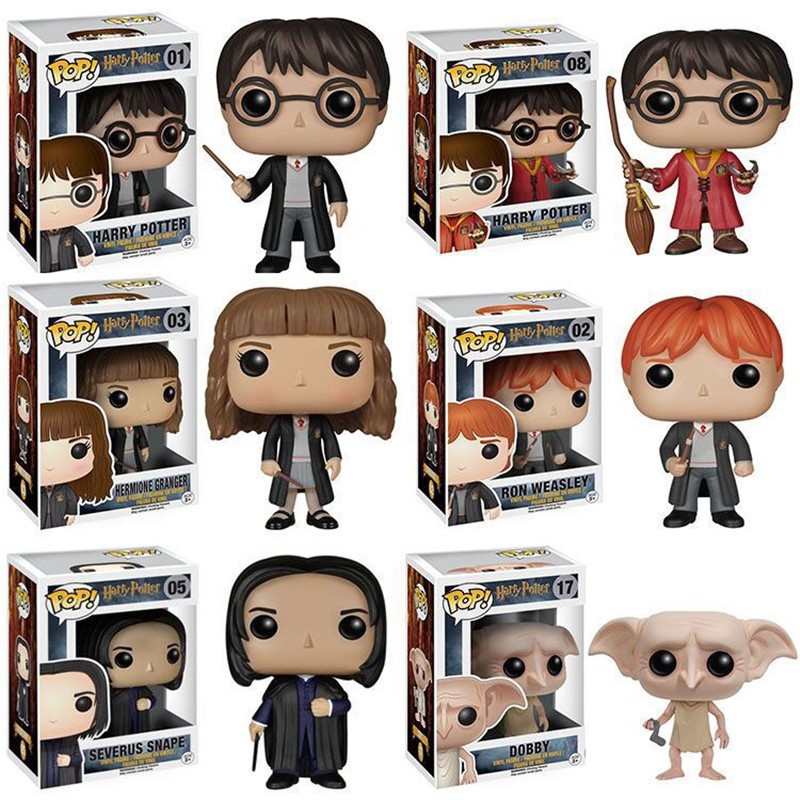 Funko POP Harry Potter Đồ Chơi Nhân Vật Hermione Ron Malfoy Giáo Sư Sever Newt Nhân Vật Hành Động Đồ Chơi Trẻ Em