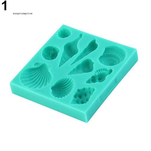 Khuôn làm bánh kẹo hình vỏ sò bằng silicon