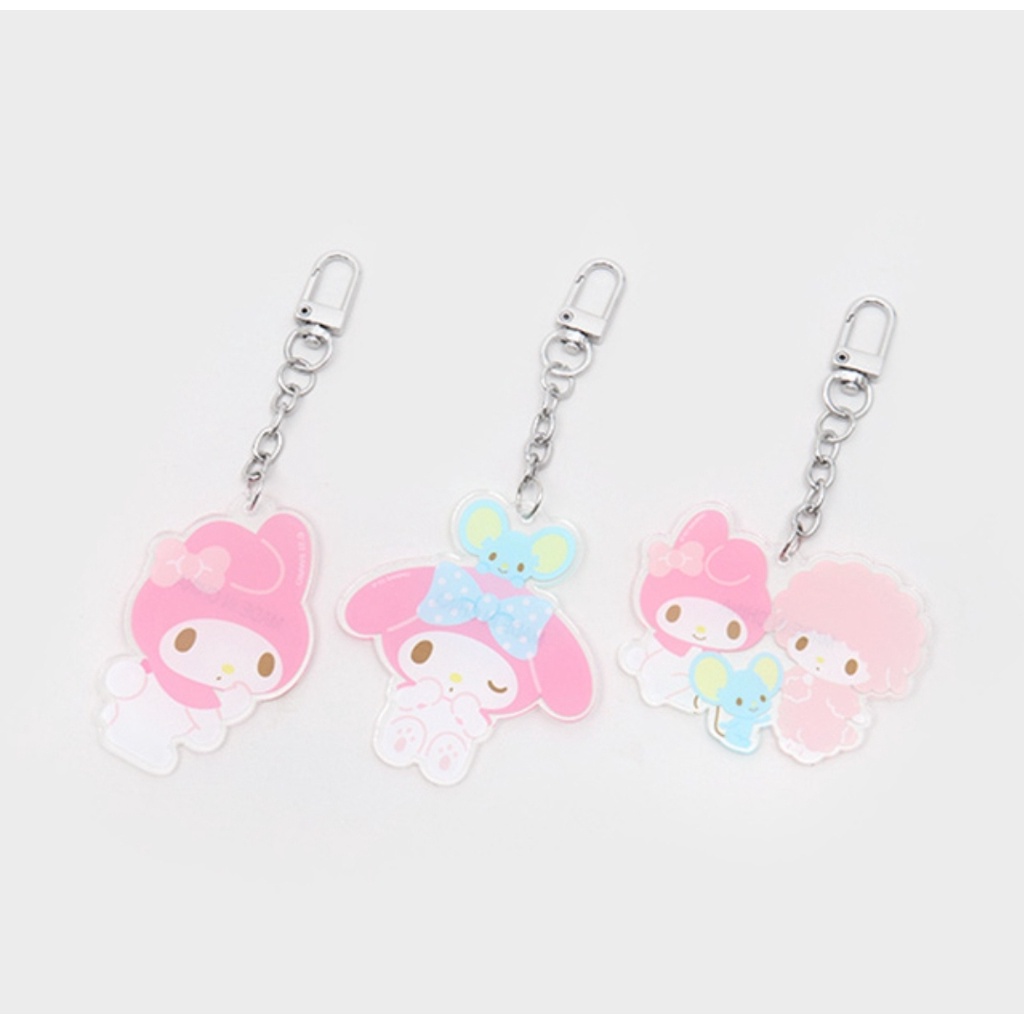 [DAISO Hàn Quốc] Móc Khóa Acrylic Hình My Melody 3 Loại Dành Cho Tai Nghe / Túi / Túi Xách
