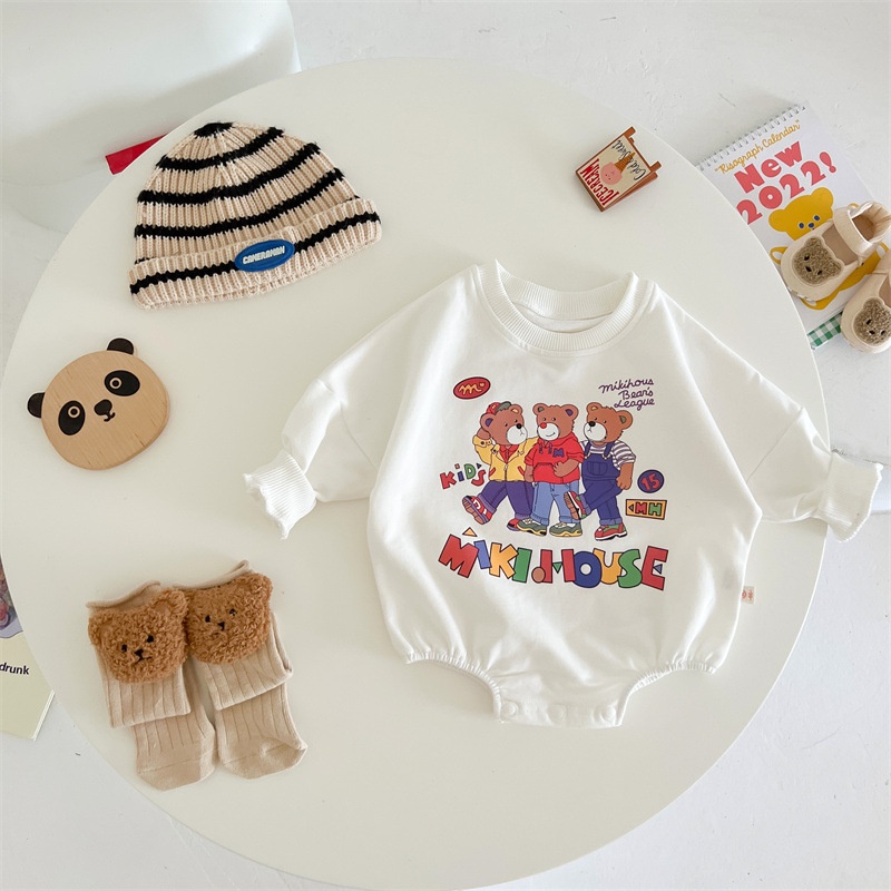 Áo Khoác Tam Giác Vải cotton Mềm Mại Thoải Mái In Hình Gấu Dành Cho Bé Trai Và Bé Gái