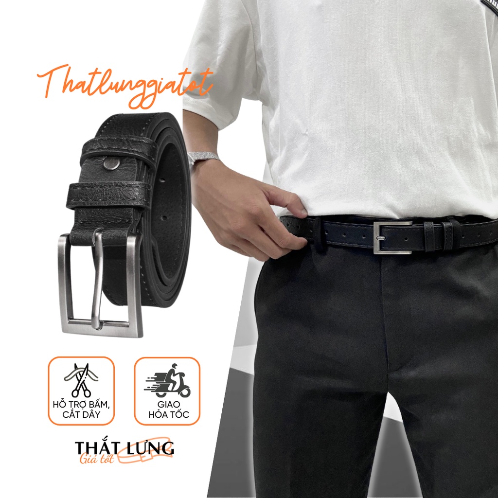 Thắt lưng nam nữ bản nhỏ 2.8cm, dây nịt học sinh cho nam nữ TL105  - Thắt Lưng Giá Tốt