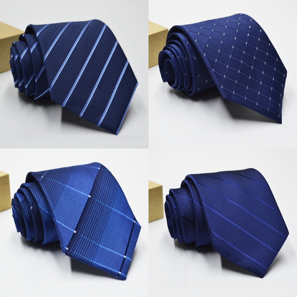 Cà vạt màu xanh bản lớn 8cm nhiều mẫu lựa chọn, cravat công sở, trung niên