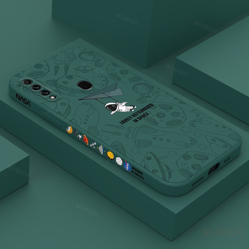 Ốp Lưng oppo a31 a38 a18 a58 a78 a98 a53 a33 a92 a52 a16 a15 a15s a55 a37 a39 a59 a71 Ốp Điện Thoại Họa Tiết Phi Hành Gia Cho tKr