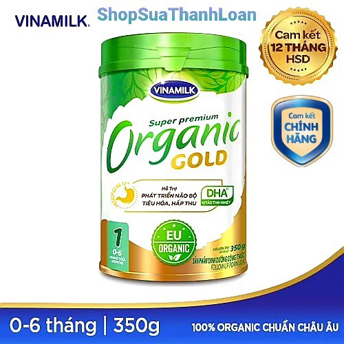 [HSD T7-2022] SỮA BỘT VINAMILK ORGANIC GOLD 1 (350g)