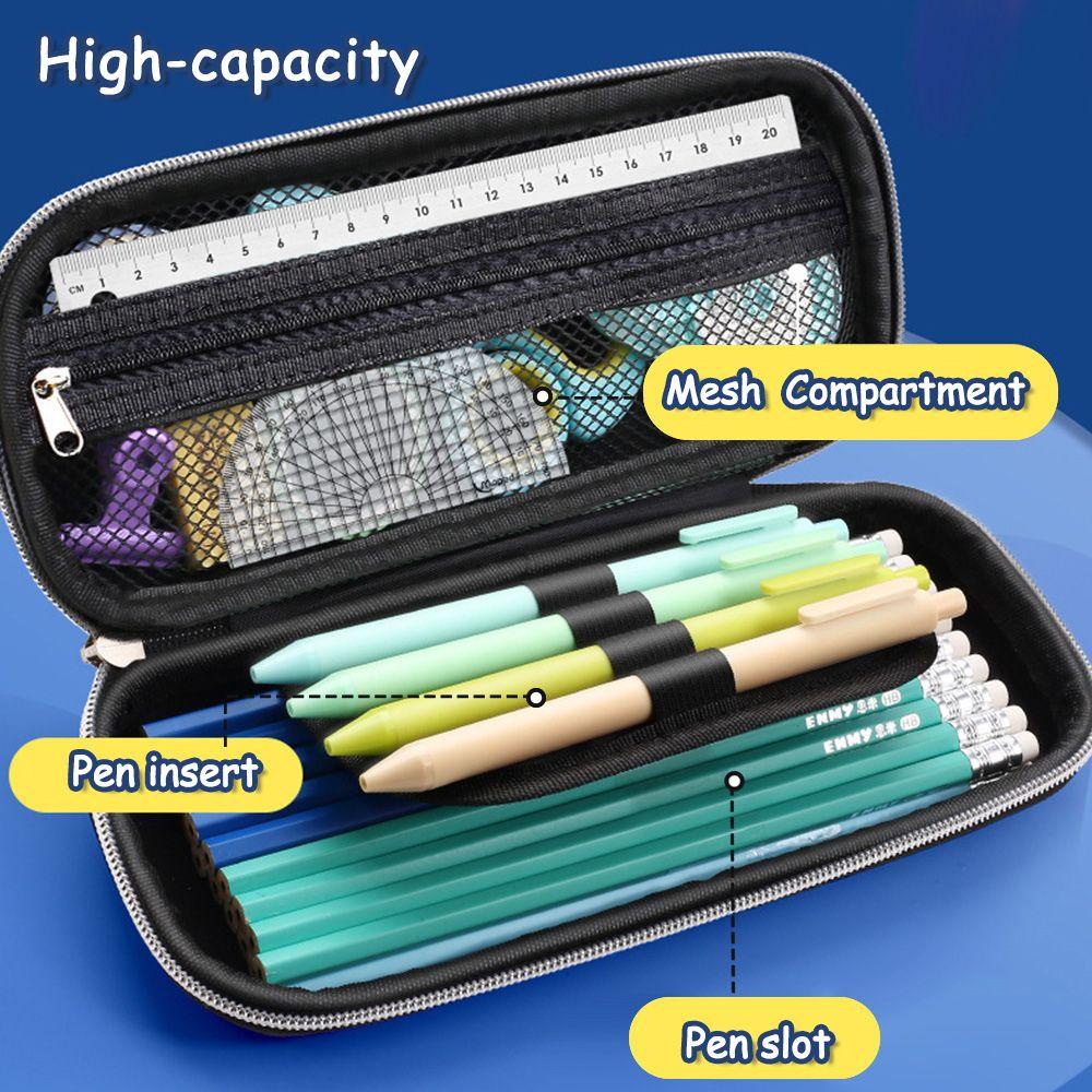 PISTA Túi Đựng Bút EVA Chống Thấm Nước Họa Tiết 3D Dễ Thương