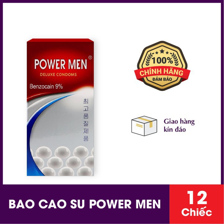 POWER MEN SIÊU MỎNG VÀ BAO CAO SU POWER MEN NGỌC TRAI