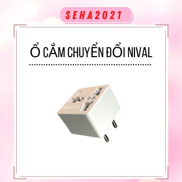 Ổ Cắm Chuyển Đổi 3 Chấu Ra 2 Chấu Nival SH21