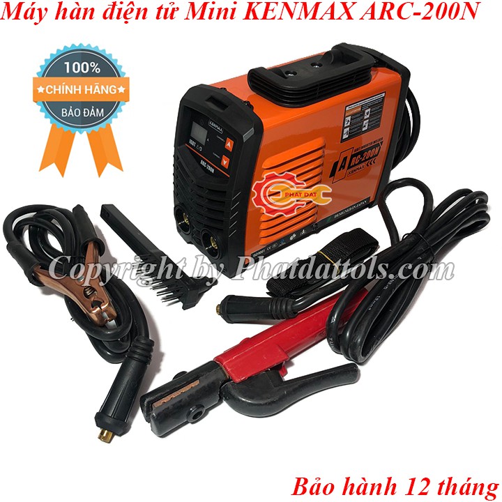 Máy hàn điện tử mini KENMAX ARC-200N-Công nghệ Nhật Bản-Bảo hành chính hãng 12 tháng-Đầy đủ phụ kiện