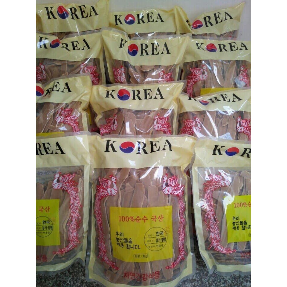 Nấm linh chi đỏ thái lát Hàn Quốc túi 1kg