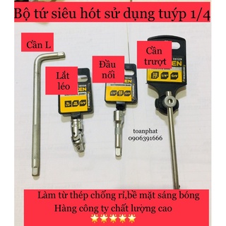 Cần l-lắt léo-đầu nối- cần trượt size 1/4 tolsen 15132-15129-15121