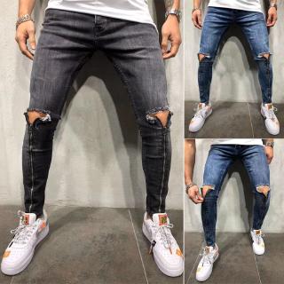 Men Skinny Pant Men jeans Quần Nam Rách Dạo Phố Quần Bò Nam Rẻ Đẹp Quần Jeans Nam Thời Trang Quần Bò Rách Phong Cách