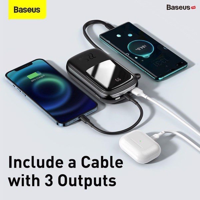 Pin sạc dự phòng Baseus Qpow Digital Display quick charging power bank 20000mAh 22.5W