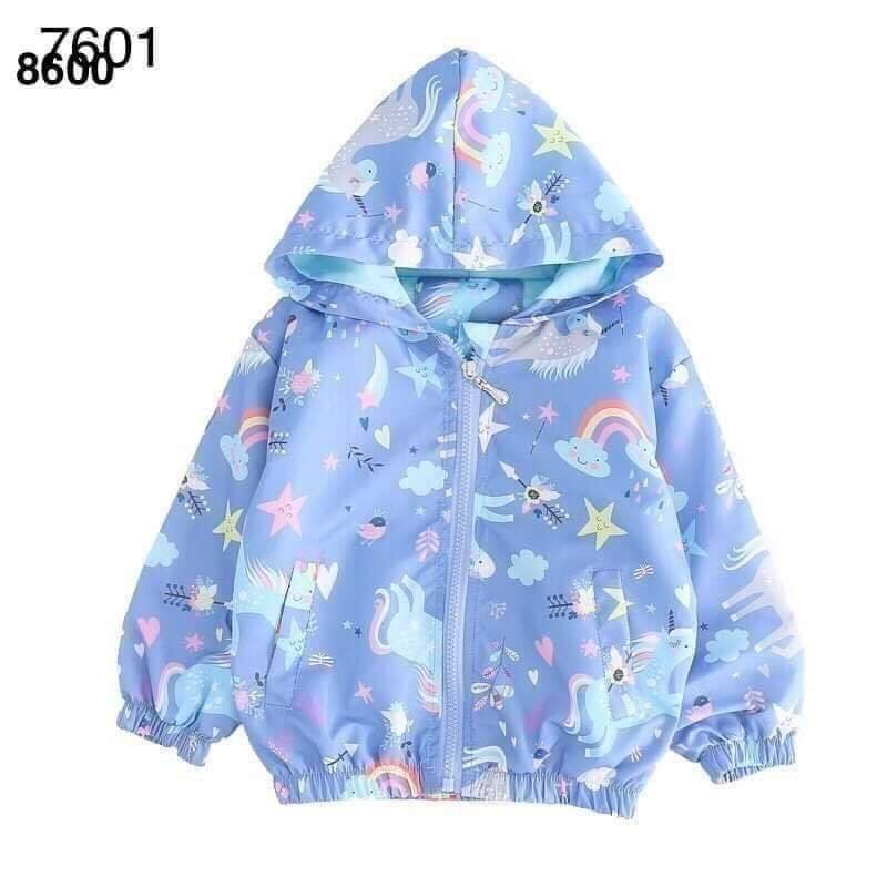 Áo khoác pony xanh cho bé mặc ngoài trời ALICEKIDS - áo khoác chống nắng lớp lót cotton thoáng mát cho trẻ từ 10-35kg