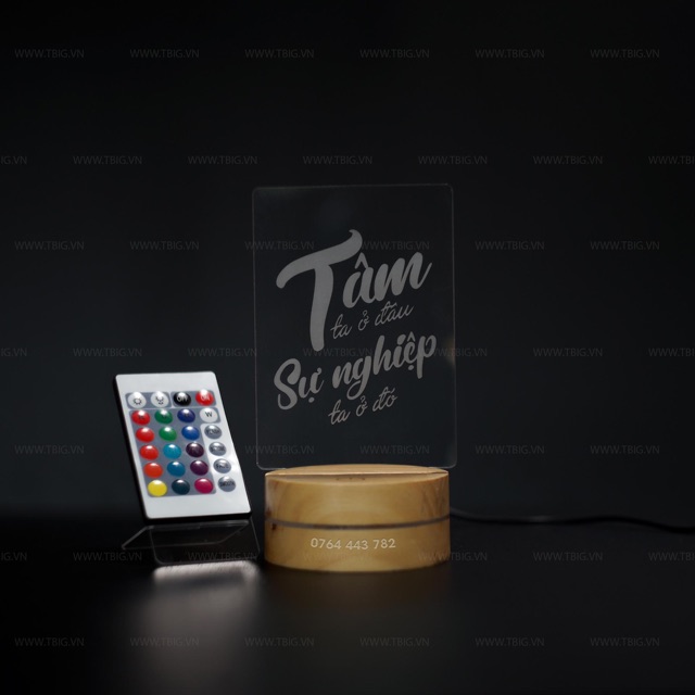 13 Mẫu Tranh Động Lực Để Bàn đèn Led 3D có Remote điều khiển LEVU