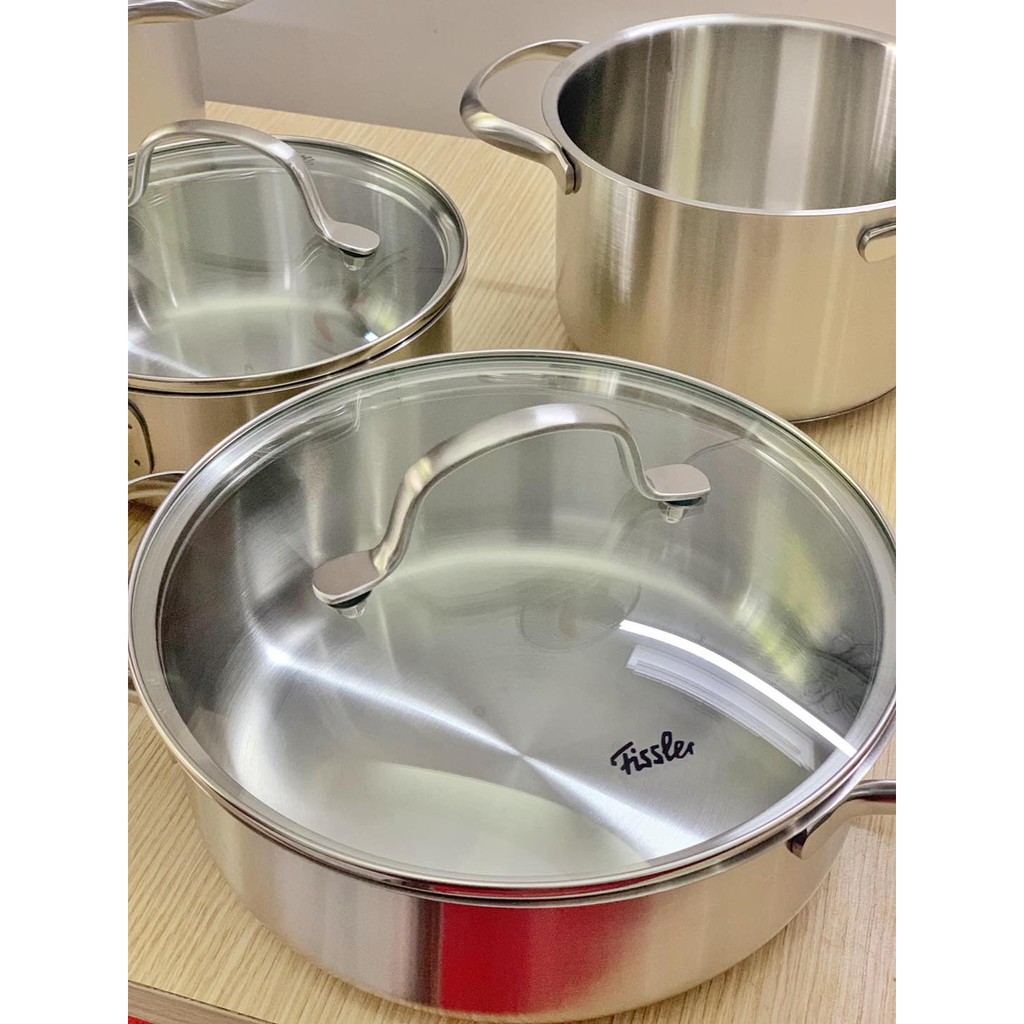 Bộ nồi 5 món Fissler Torono chất liệu thép bền sang [Nhập Đức]