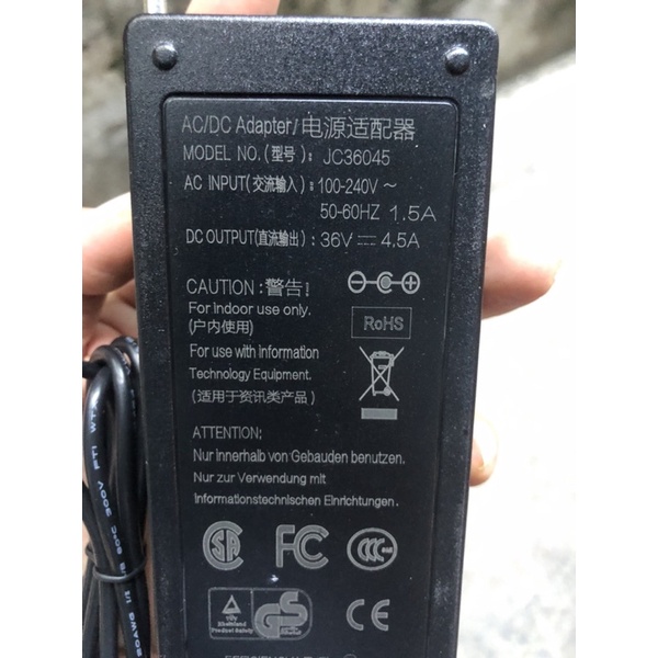 Adapter nguồn DC 36v 4.5a- JC36045 loại tốt