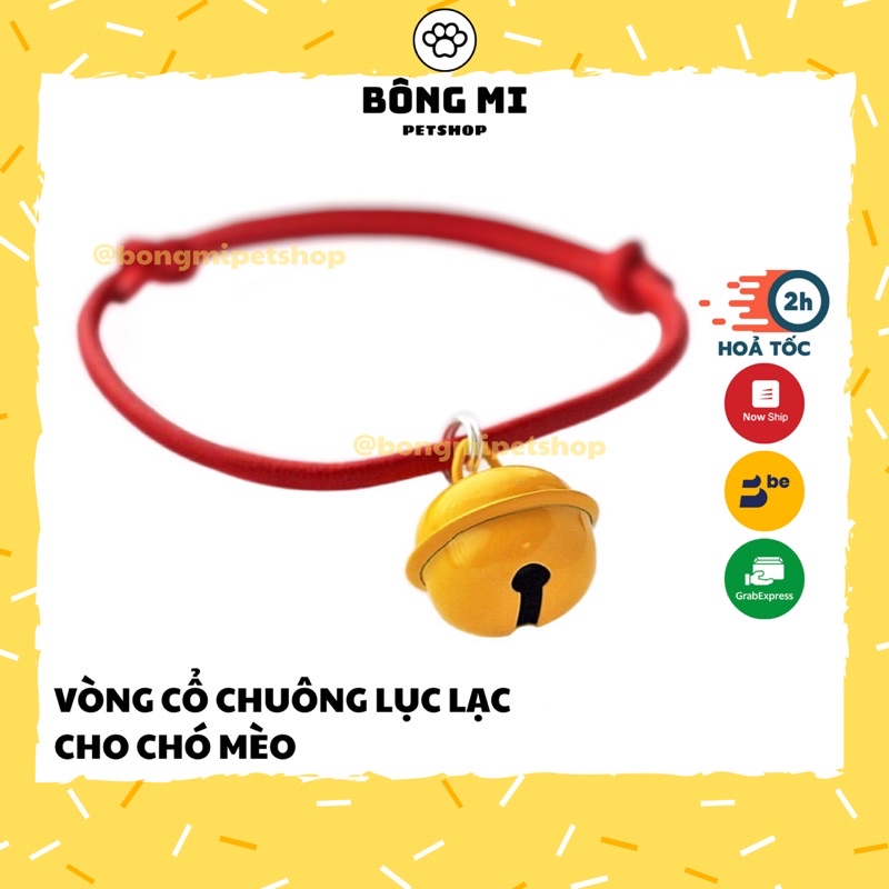 Vòng cổ chó mèo có chuông lục lạc Doraemon - Bông Mi