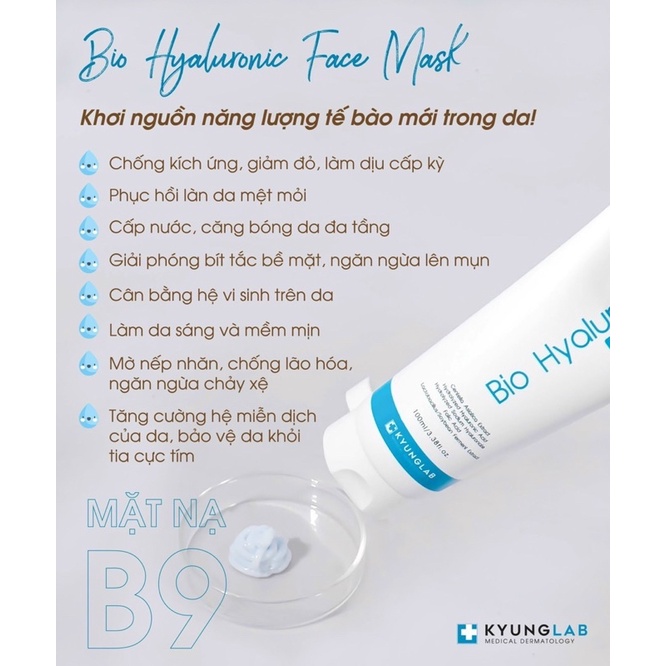 Mặt nạ B9 KYUNGLAB Bio Hyaluronic Face Mask