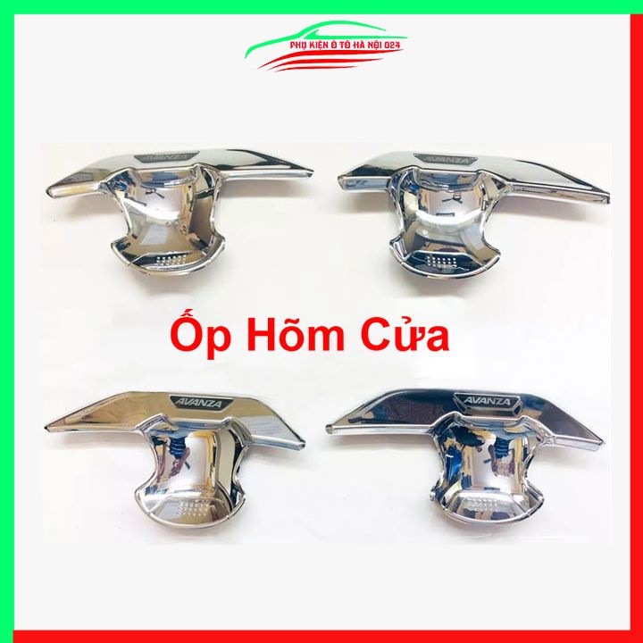 Ốp tay hõm mạ crom AVANZA 2022-2024 sáng bóng chống trầy bảo vệ cửa xe ô tô