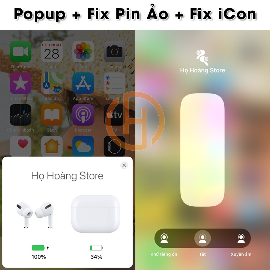 Tai Nghe Bluetooth AP Pro Cao Cấp - Âm Bass Siêu Khỏe, Chống ồn, Định vị, Đổi tên, Tháo tai dừng nhạc | BigBuy360 - bigbuy360.vn
