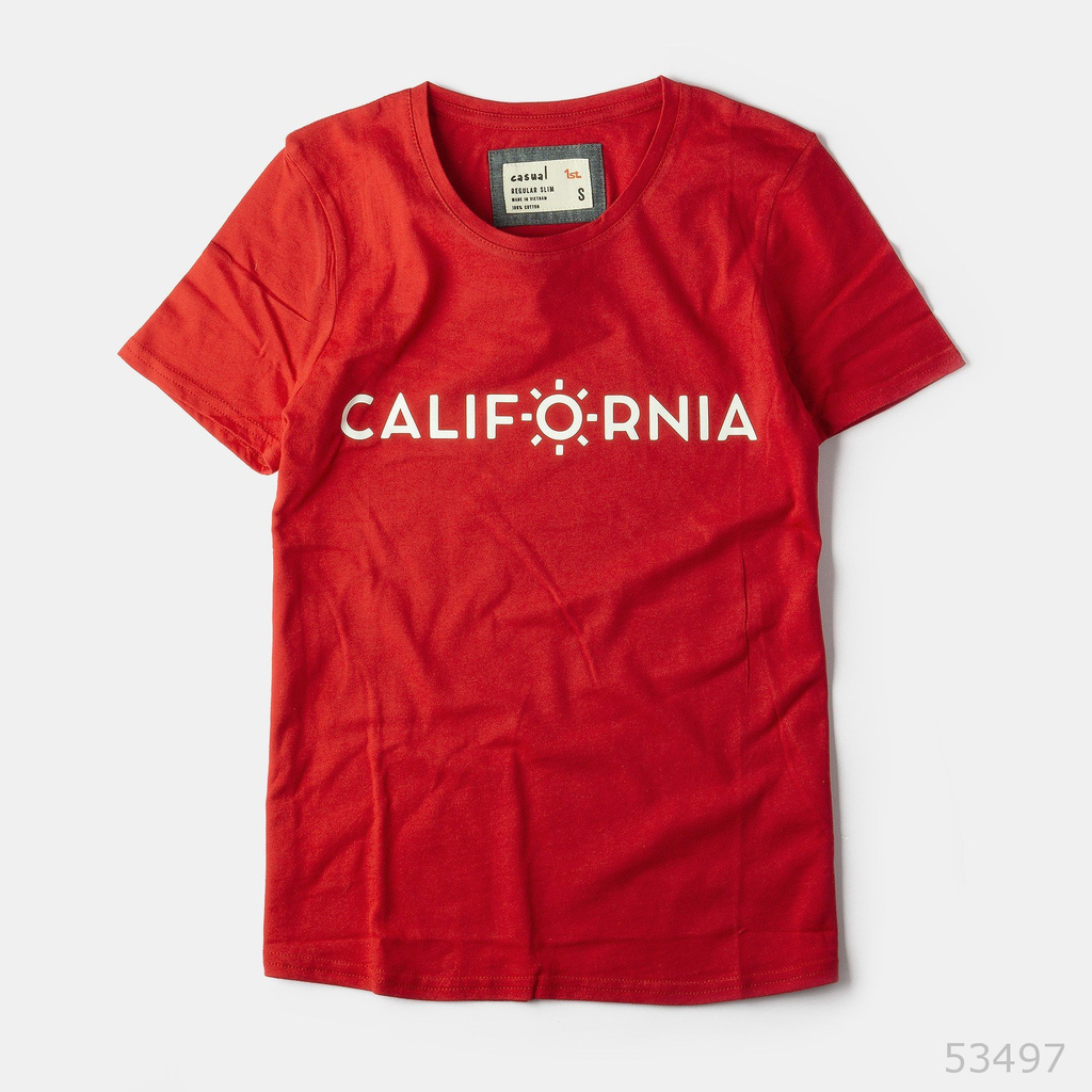 Áo thun nữ phông trơn Casual 1st cổ tròn tay ngắn cộc, vải 100% cotton cao cấp thoáng mát - CALIFORNIA