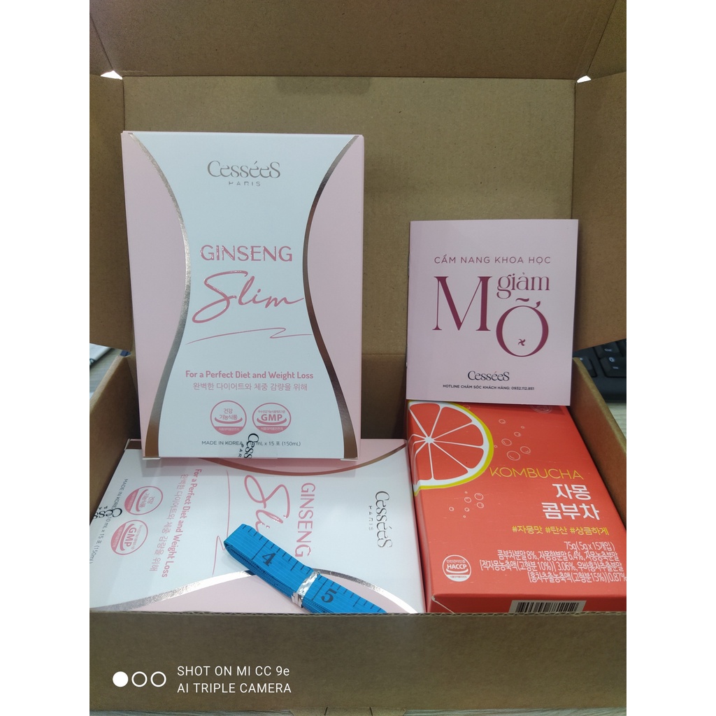 HỒNG SÂM GIẢM CÂN - COMBO 01 THÁNG (02 HỘP) - GINSENG SLIM