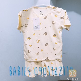 Bộ cộc cài vai Màu Moon@ Vải Petit giống hàng Nous, Bu Cho Bé Sơ Sinh Cho Trẻ Em từ 5-12kg