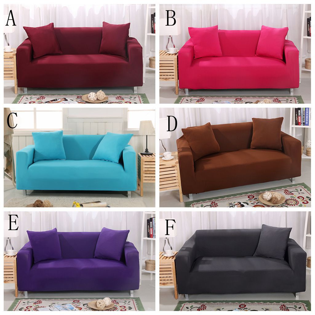🥰1 Seater 🥰Warna Plain Color Sofa Murah Sarung Sofa Cover Elastic Protector