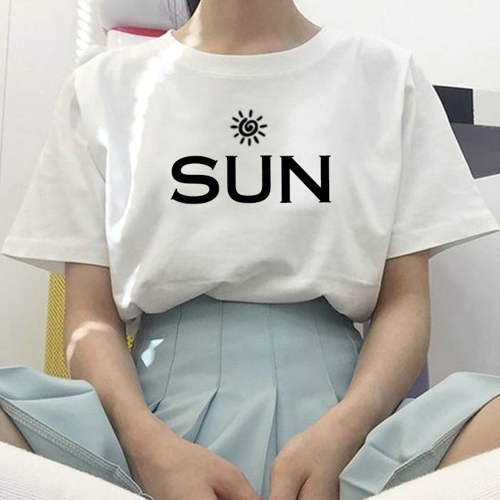 [Chất&Đẹp] Áo phông  in chữ Sun phụ hợp cả nam cả nữ và trẻ em
