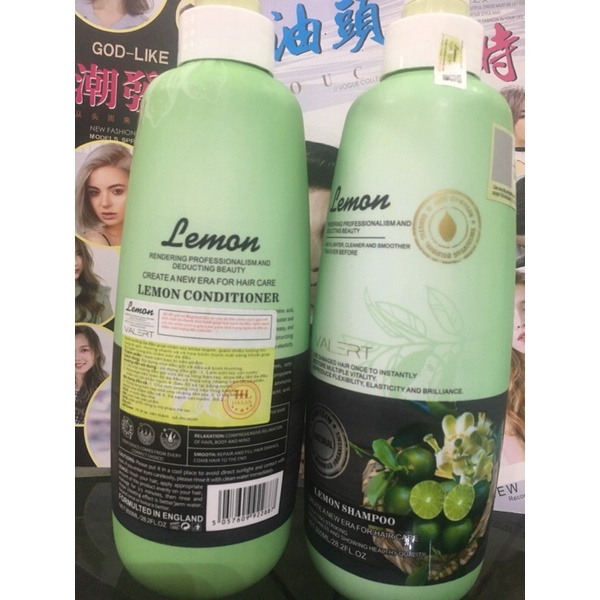 Gội xả lemon xả chanh chính hãng mềm mượt chống rụng tóc