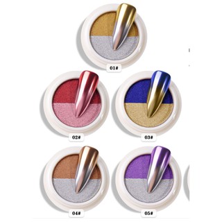 Nhũ tráng gương trang trí móng tay nhiều màu bột tráng gương