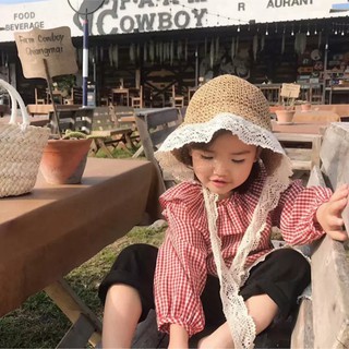 Nón Cói Mềm Phối ren Cho Bé