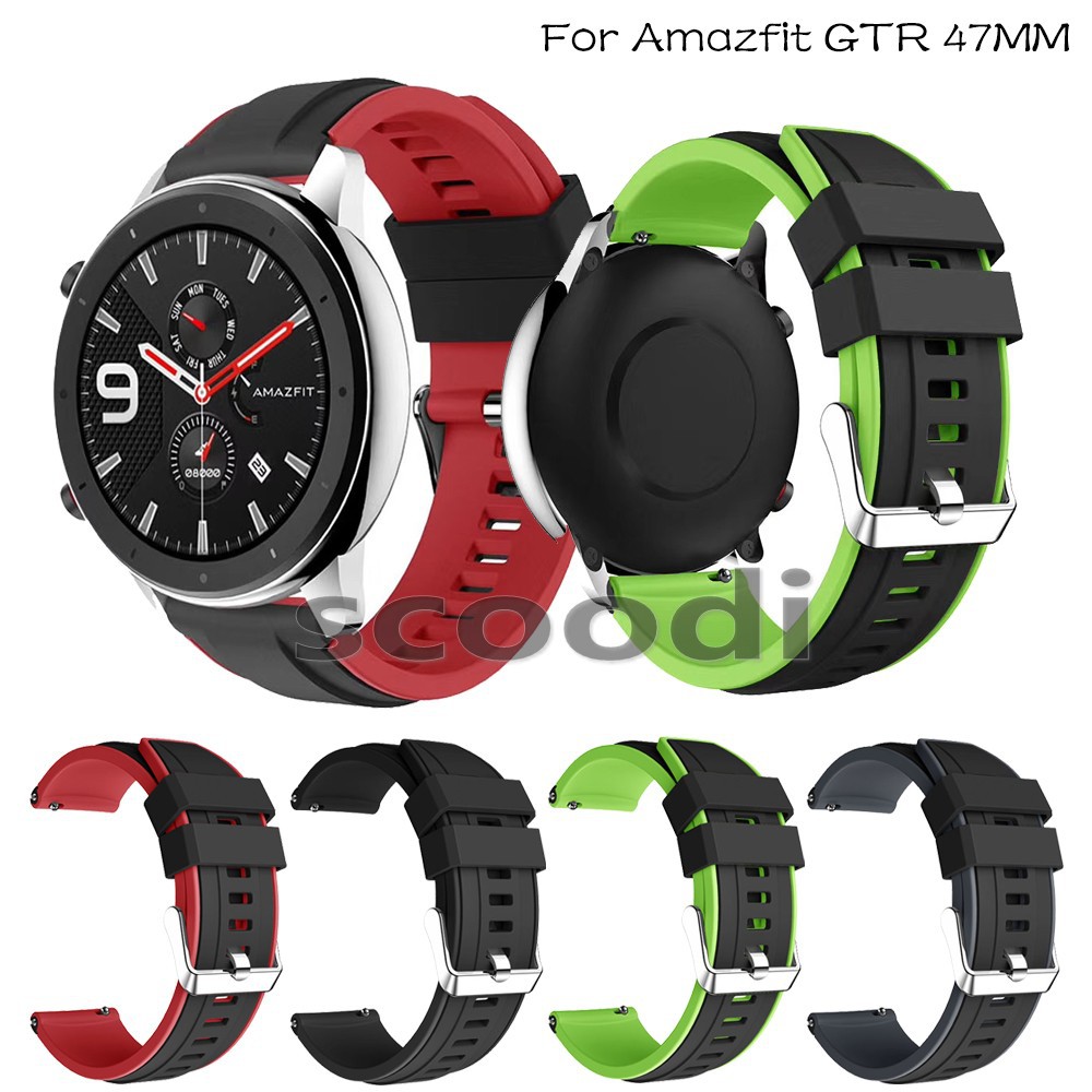 22mm Silicone Bracelet Strap watchband for Amazfit GTR 47MM /for Xiaomi Huami Amazfit Pace/Stratos 2 2s