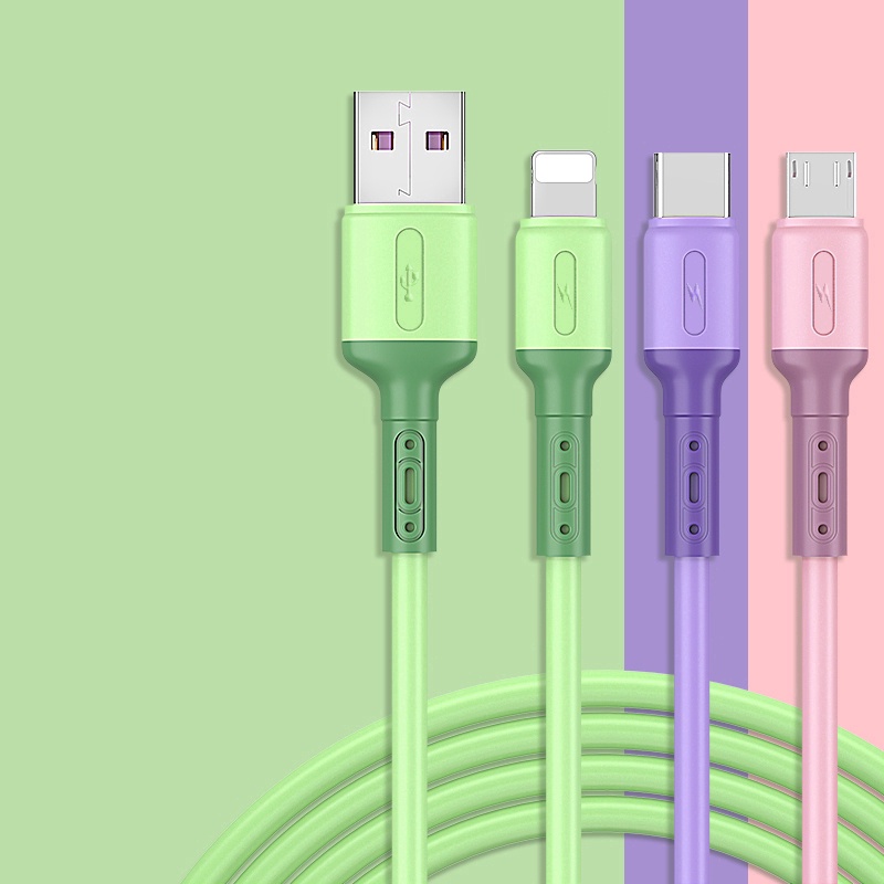 Cáp Sạc Nhanh 3 Trong 1 Type C Micro Usb Dài 120Cm Cho iPhone 13 14max