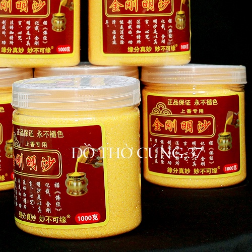 CÁT VÀNG KIM SA ĐỂ TRONG BÁT HƯƠNG