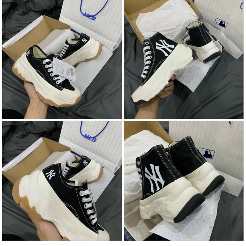 GIÀY THỂ THAO SNEAKER MLB CHUNKY HIGH Cổ cao trắng đen Nữ Nam BẢN CAO CẤP ẢNH THẬT SHOP TỰ +FREESHIP