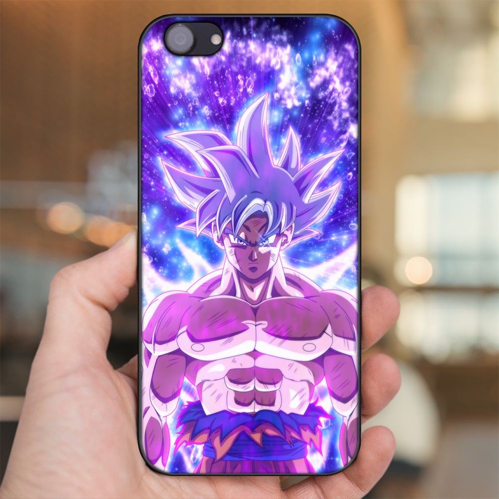 Ốp lưng Oppo F7 Youth viền đen in hình Goku Dragon Ball