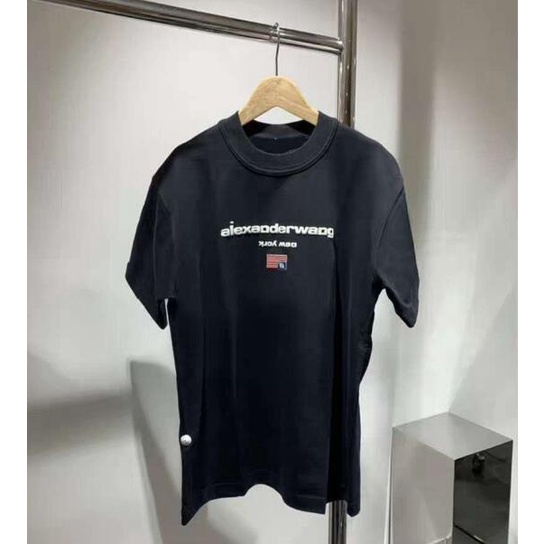 Áo thun tay ngắn thêu họa tiết chữ cái trẻ trung thời trang dành cho cặp đôi