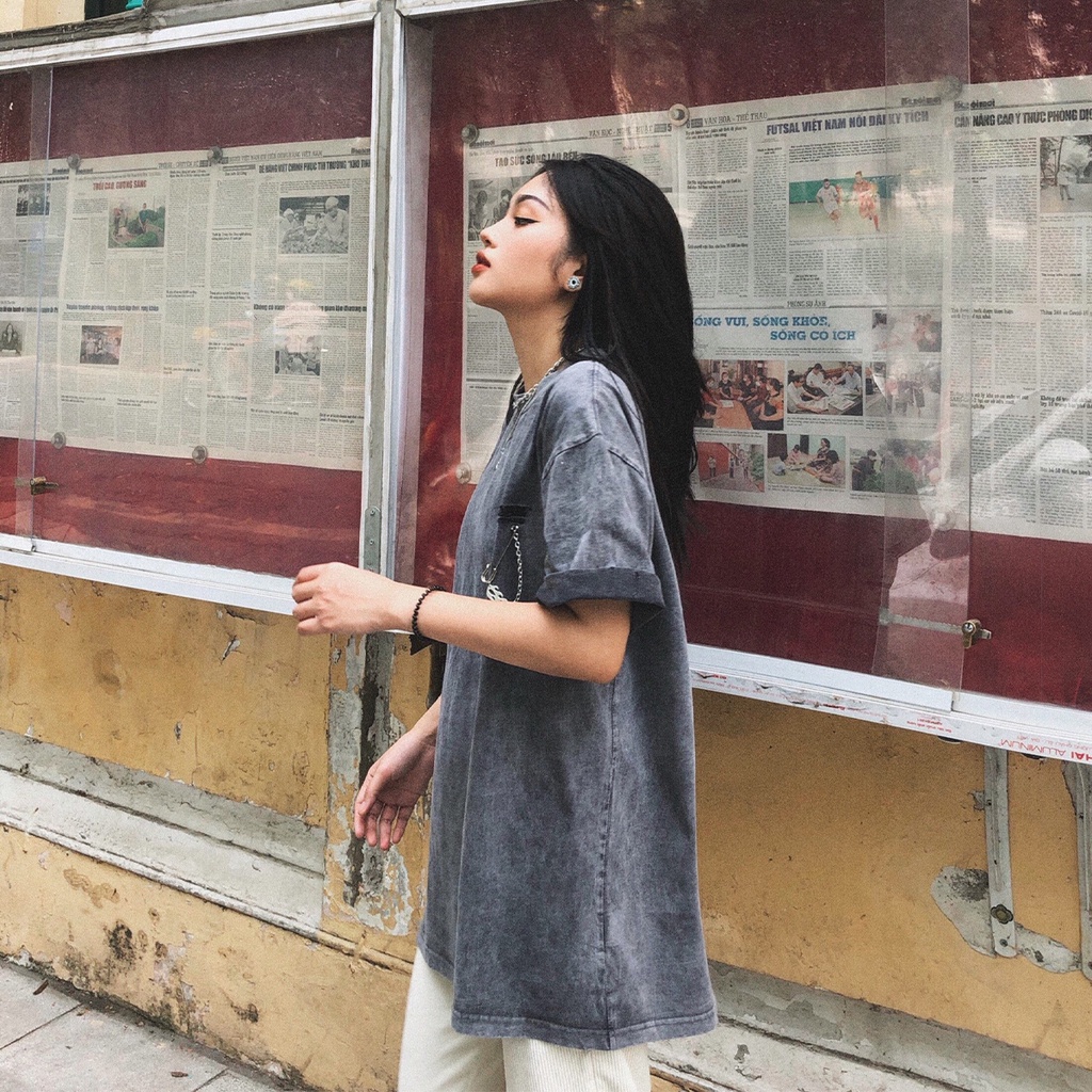 Áo Thun Tay Lỡ Unisex BASIC WASHED 100% Cotton - HADES Brand Chính Hãng | BigBuy360 - bigbuy360.vn