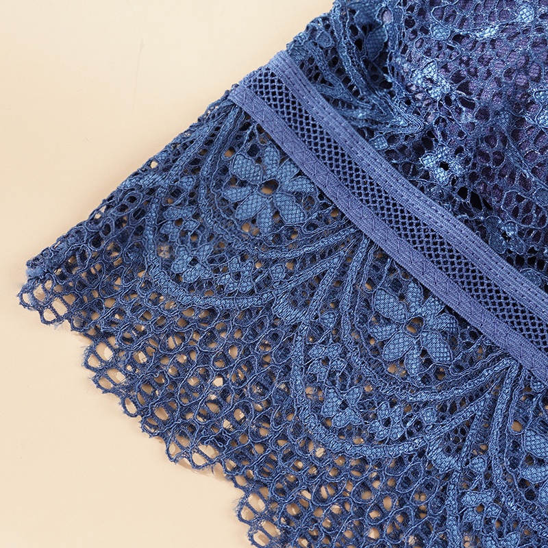 Áo Lót Nâng Ngực Hở Lưng Không Gọng Cổ Chữ V Khoét Sâu Phối Ren Gợi Cảm Cho Nữ