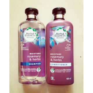 Bộ dầu gội -xả HERBAL ESSENCES MOISTURE ROSEMSRY & HERBS chai 400ml.